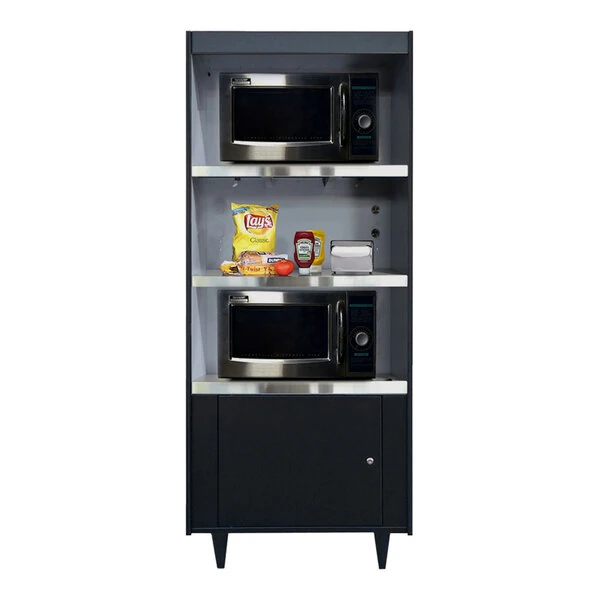 All State Manufacturing 27" x 23 1/4" x 72" Three-Shelf Condiment Stand AS273-N/L