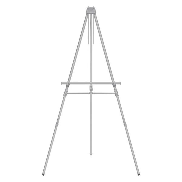 Quartet 55E 38" to 66" Silver Aluminum Adjustable Heavy-Duty Display Easel