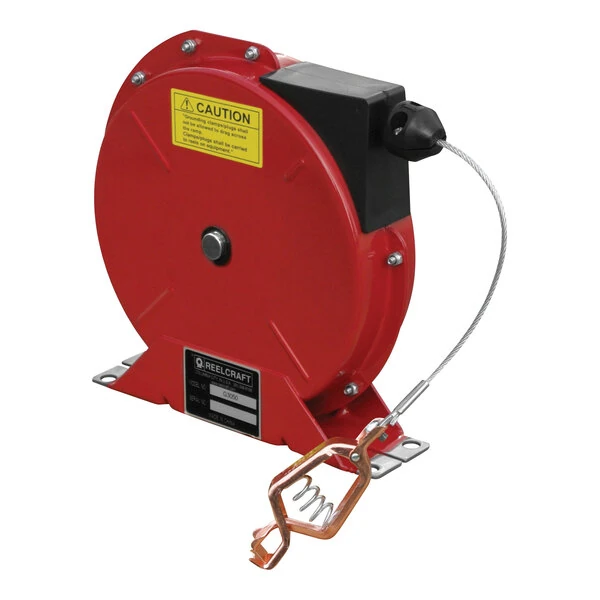 Reelcraft G 3050 N Heavy-Duty Spring Retractable Bonding Reel with Nylon-Coated Steel Cable