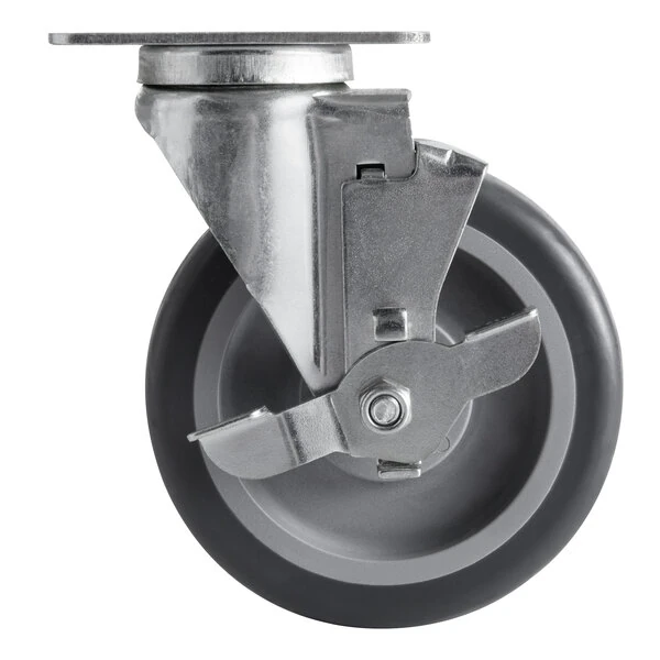 CaterGator 5 inch Swivel Caster with Brake for CaterGator 125 lb. Mobile Ice Bins