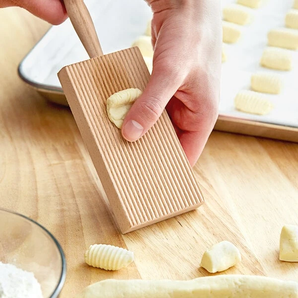 Fox Run Beech Wood Gnocchi Board - 8 1/2" x 2 1/4" x 1/2"