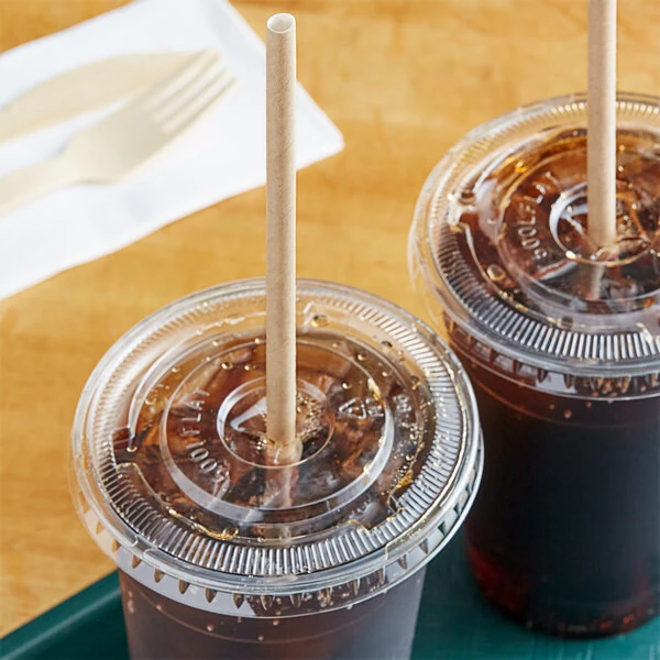 World Centric 10" Kraft Jumbo Unwrapped Paper Straw - 6,000/Case