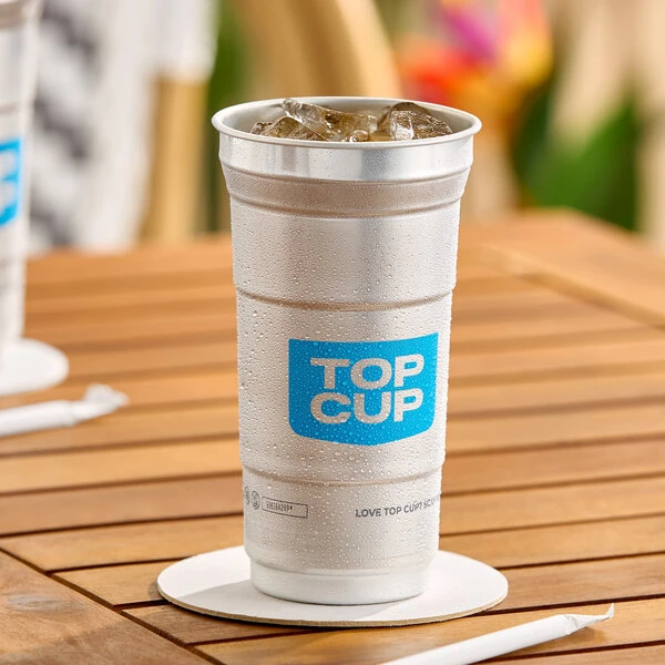Top Cup by Ball 12 oz. Customizable Aluminum Cup with Top Cup Logo Design - 30/Pack
