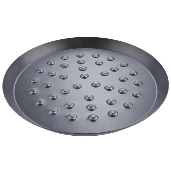 American Metalcraft NCAR15HC 15" Hard Coat Anodized Aluminum Cutter Pizza Pan with Nibs