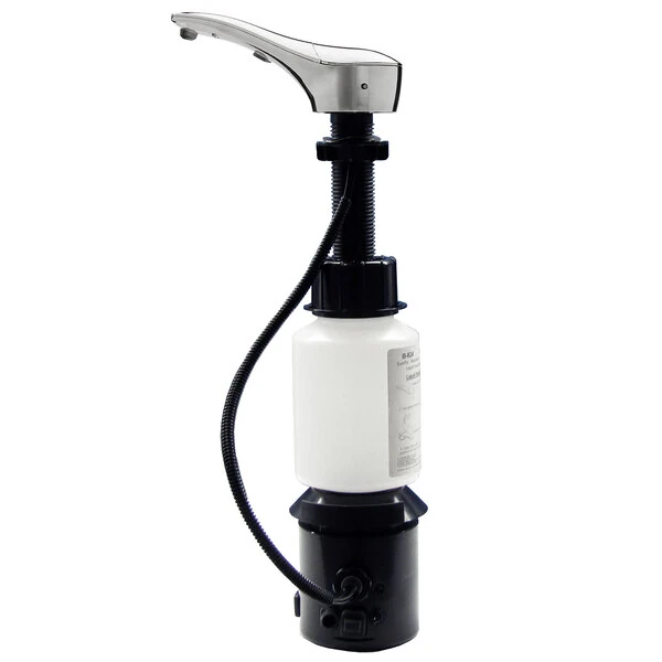 Bobrick B-824 SureFlo Automatic 34 oz. Deck Mounted Liquid Soap Dispenser