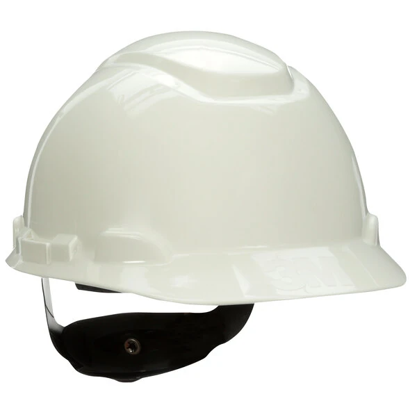 3M H-701RUV White 4-Point Ratchet Suspension Hard Hat with UVicator