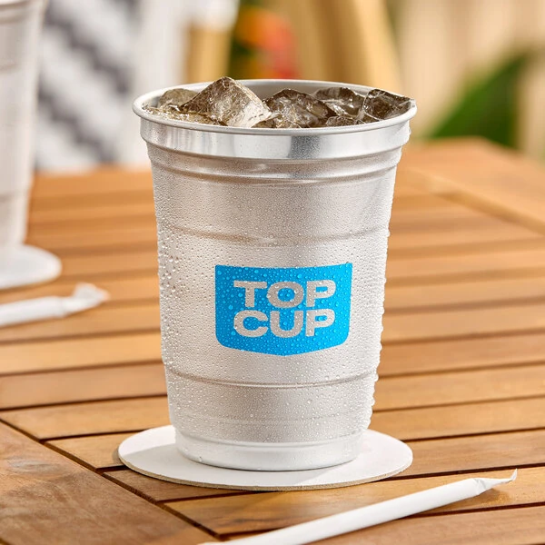 Top Cup by Ball 16 oz. Customizable Aluminum Cup with Top Cup Logo Design - 40/Pack