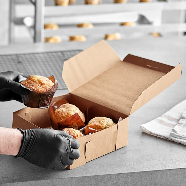 8" x 8" x 3" Kraft Pie / Bakery Box - 250/Bundle
