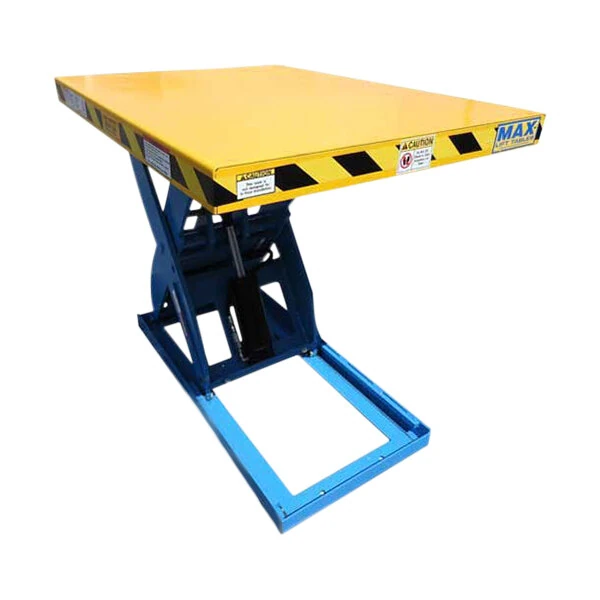 Ballymore MAX-Lift Steel Scissor Lift Table with Foot Control and 48" x 96" Platform BM-MS-4K-55R-4896-F - 4,000 lb. Capacity
