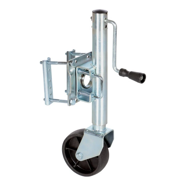 Vestil 800 lb. Steel Side Crank Swivel Trailer Jack with 23"-33" Height TJ-06