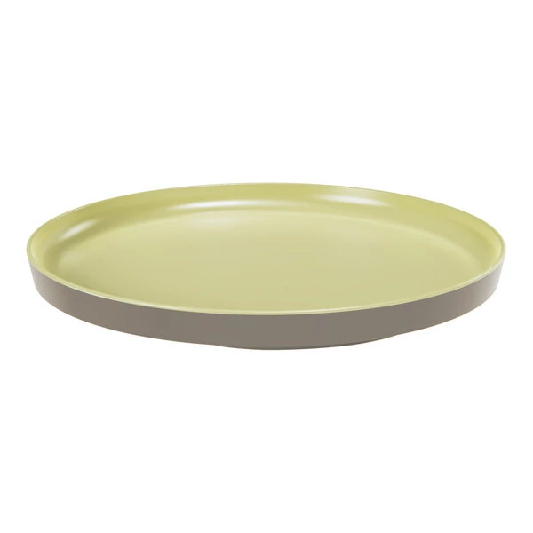 Dalebrook Mayfair from Global Tableware Collective 11'' Green Round Melamine Plate / Bento Box Lid - 6/Case