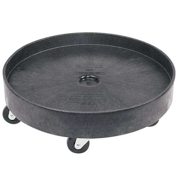 Rubbermaid® FG265000BLA Black Universal Drum Dolly for FG265500 Container 55 Gallon
