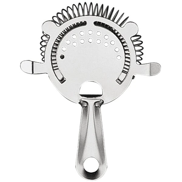 American Metalcraft S209 5 3/4" Stainless Steel Four-Prong Bar Strainer
