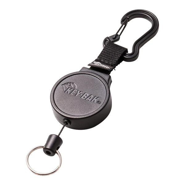 KEY-BAK MID6 Standard-Duty Keychain with Carabiner, Split Ring, and 36" Cord 0006-012