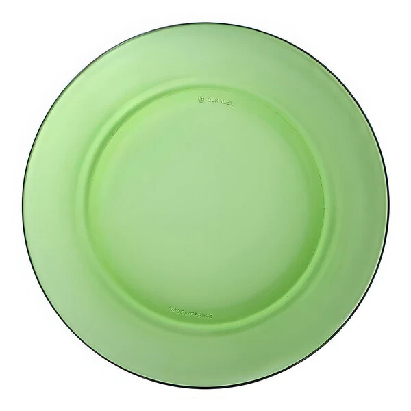 Duralex Lys 7 5/8" Green Glass Soup Plate - 24/Case