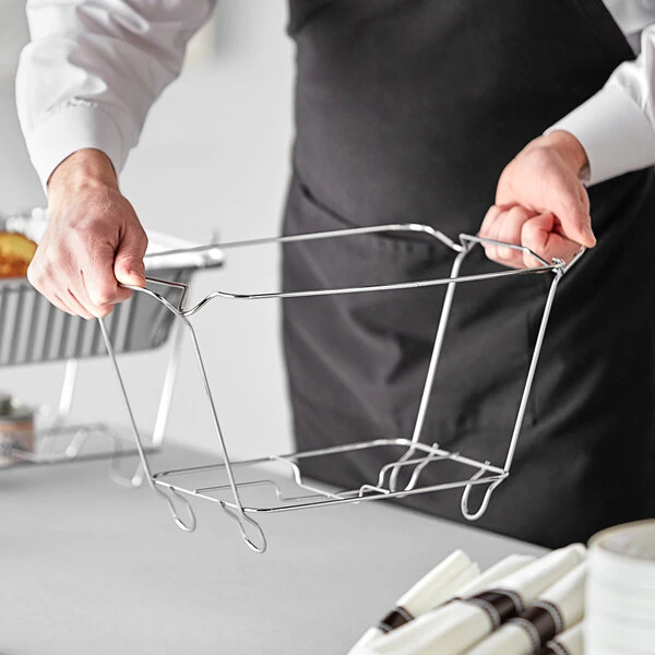 Choice Chrome Wire Chafer Stand for 1/2 Size Disposable Pans