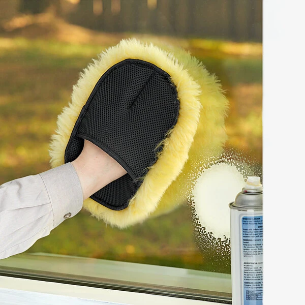 Lavex Single Side Sheep Skin Cleaning Mitt