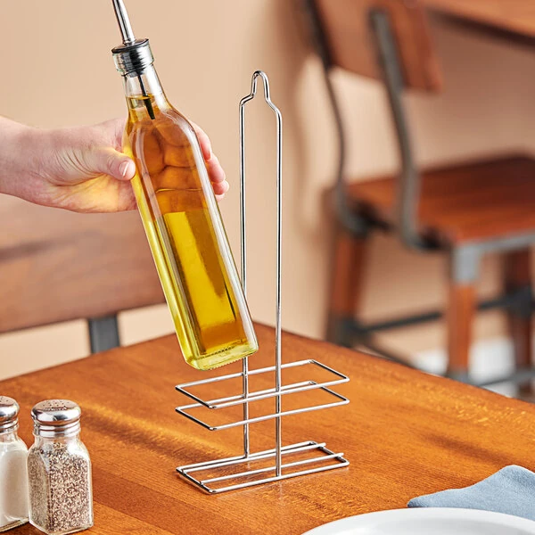 Choice 16 oz. Olive Oil Cruet Rack