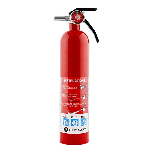First Alert FAJHOME1 5.4 lb. 1-A:10-B:C Rechargeable Home Fire Extinguisher