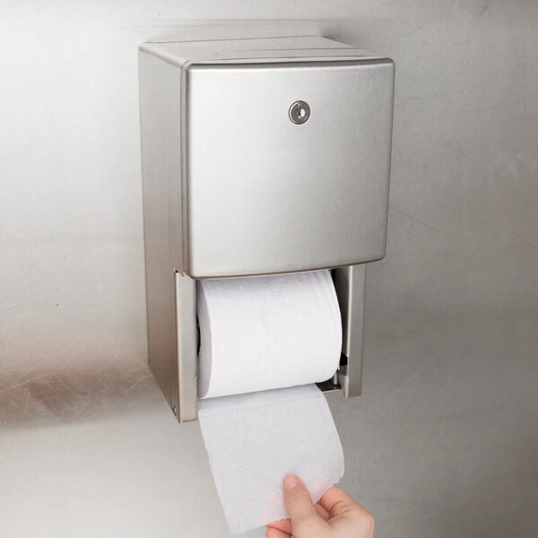 Bobrick B-4288 ConturaSeries Surface-Mounted Multi Roll Toilet Tissue Dispenser with Satin Finish