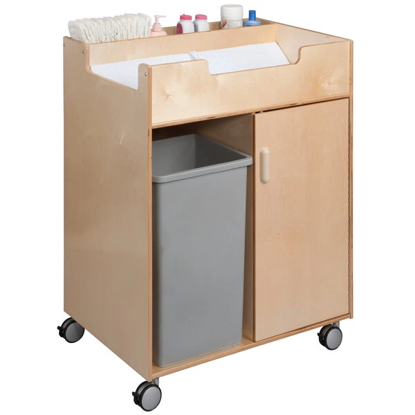 Whitney Brothers WB0634 31 1/2" x 23 1/2" x 38" Easy Access Wood Changing Cabinet