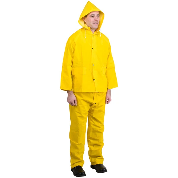 Cordova StormFront Yellow 3-Piece PVC / Polyester Rainsuit - Medium