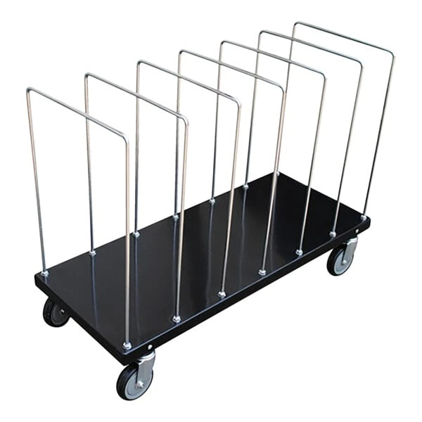 Vestil 44" x 18" x 30" Steel Carton Cart with 7 Dividers CTPT-1844-CK - 400 lb. Capacity