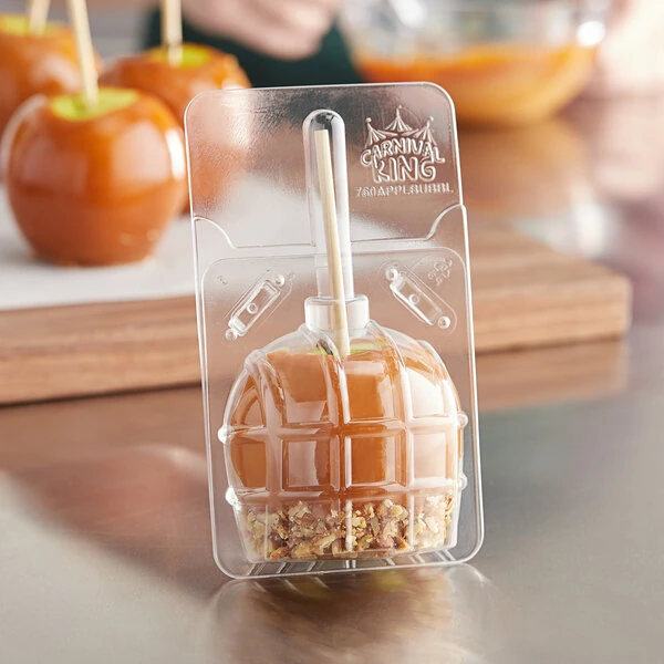 Carnival King Large Disposable Candy Apple Bubble   - 50/Pack