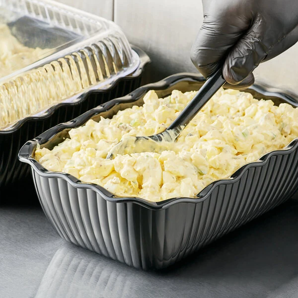 Choice 5 lb. Black Deli Crock