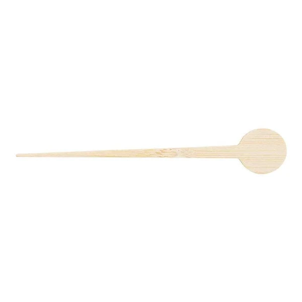 TableCraft 4 1/2" Large Round Natural Bamboo Food / Cocktail Pick - 1,200/Case