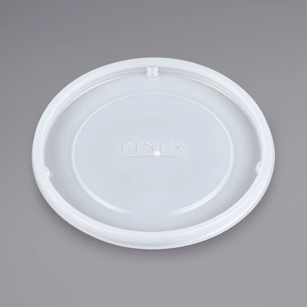 Dinex DX11858714 Translucent Disposable Lid for Dinex DX1185 Classic 9 oz. Insulated, Stackable Bowl and DX4500 Heritage 12 oz. Insulated, Stackable Bowl - 1,000/Case