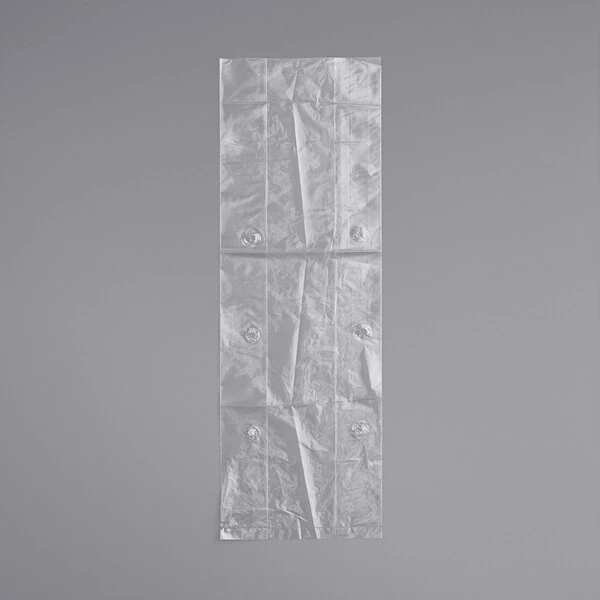 LK Packaging 6" x 3 1/2" x 18" Clear Plastic Low Density Vented Produce Bag - 1,000/Case