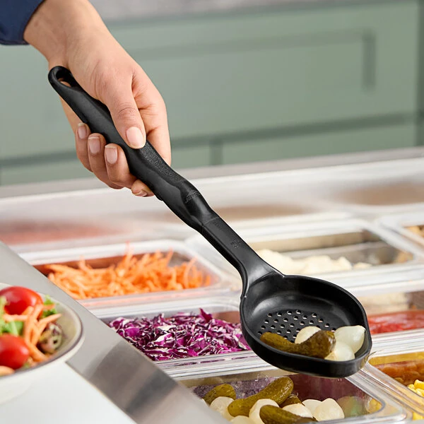Vollrath 5292920 4 oz. High Heat Perforated Oval Nylon Spoodle® Portion Spoon