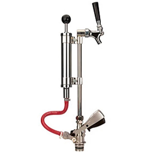 Micro Matic 751-033J-9 8 inch Chrome Supreme Picnic Pump with Ergo Lever Handle, Pressure Relief Valve, and Chrome-Plated Faucet - U System