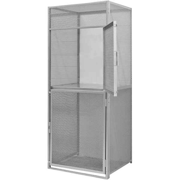 Hallowell 48" x 36" x 90" Double Tier Starter Bulk Storage Locker BSL483690-R-2S-HG
