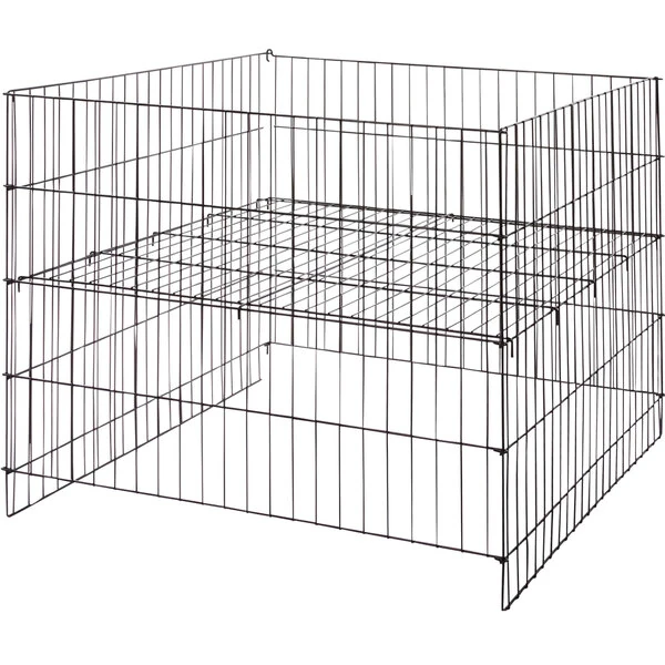 Econoco 36" x 36" x 30" Black Wire Stationary Economy Retail Dump Bin