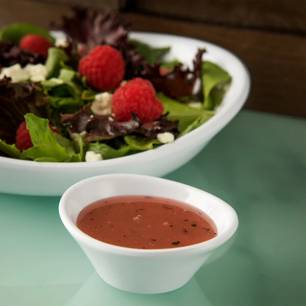 Carlisle 5301102 Stadia 2 oz. White Melamine Sauce Cup - 24/Case