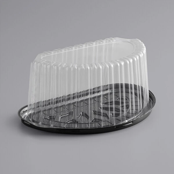 Choice 8" High Dome Half Cake Container with Dome Lid - 100/Case