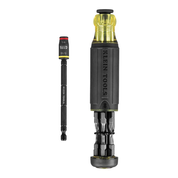 Klein Tools 14-in-1 HVAC Adjustable Length Impact Screwdriver with Flip Socket 32304