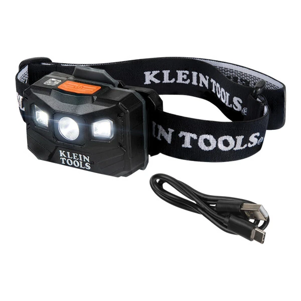 Klein Tools Rechargeable 3-Mode LED Headlamp with Adjustable Fabric Strap 56048