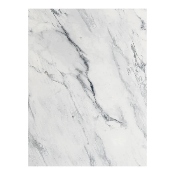 Superior Surfaces 30" x 60" Customizable Rectangular Black Faux Marble Eased Edge Squared Corner Indoor Table Top