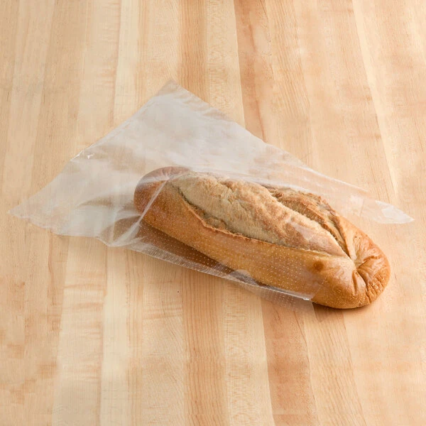 LK Packaging Plastic Bread Bag 13" x 24" with Micro-Perforations - 1,000/Case