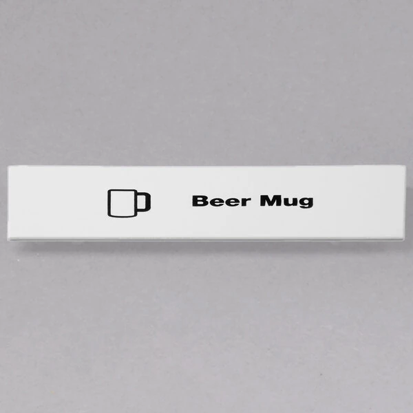 Cambro CECBM6000 Camrack Beer Mug Extender ID Clip - 6/Pack