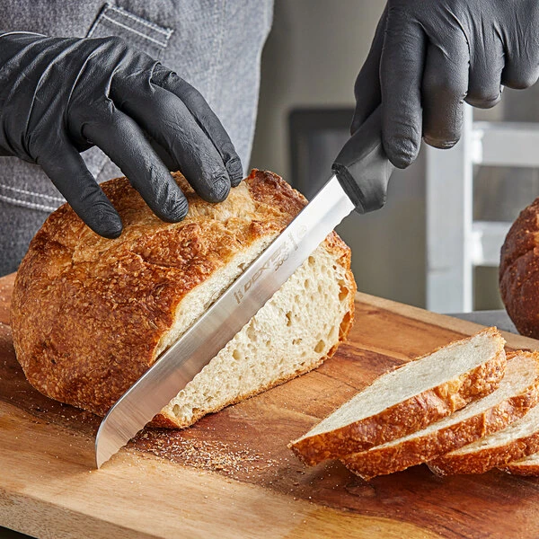 Dexter-Russell 36007 360 Series 8" Scalloped Bread Knife with Black Handle