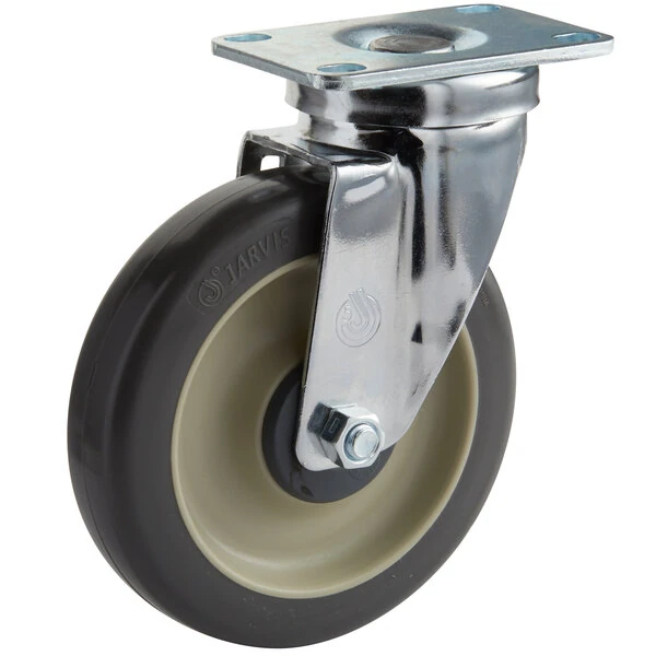 Cambro 60008 5 inch Swivel Plate Caster for Ultra Pan Carrier®, Ice Caddies, Dish Dollies, Camdollies®, Service Carts, Cambars®, Dish Caddies, and Utility Trucks