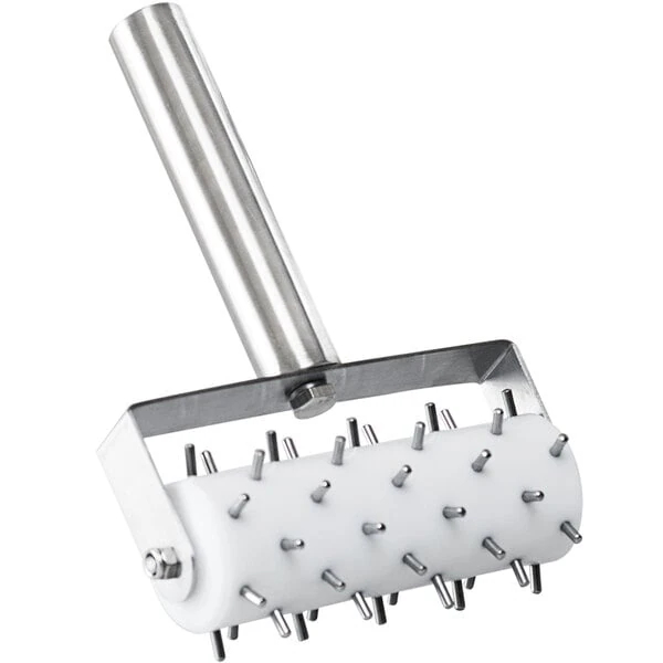 GI Metal 5" Wide Dough Docker with Stainless Steel Handle - 3/8" Stainless Steel Pins AC-BSM