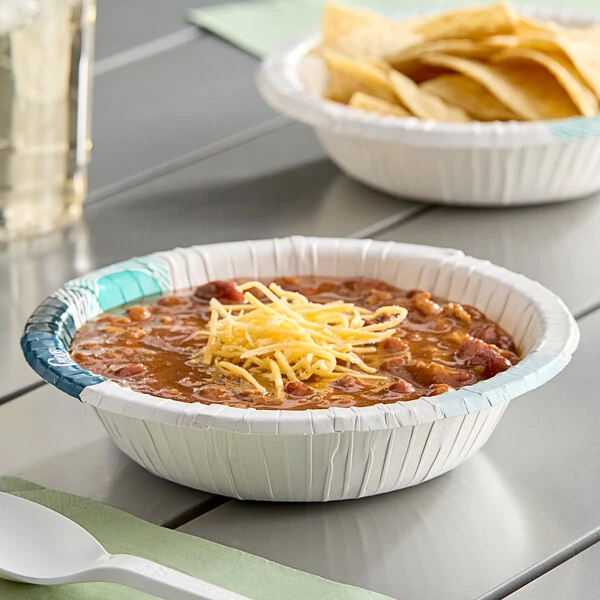 Choice 12 oz. Lifestyle Series Heavy Weight Paper Bowl - 125/Pack