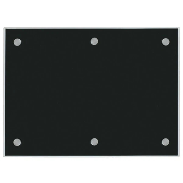 Aarco BKGB4872NT 72" x 48" Black Pure Glass Markerboard