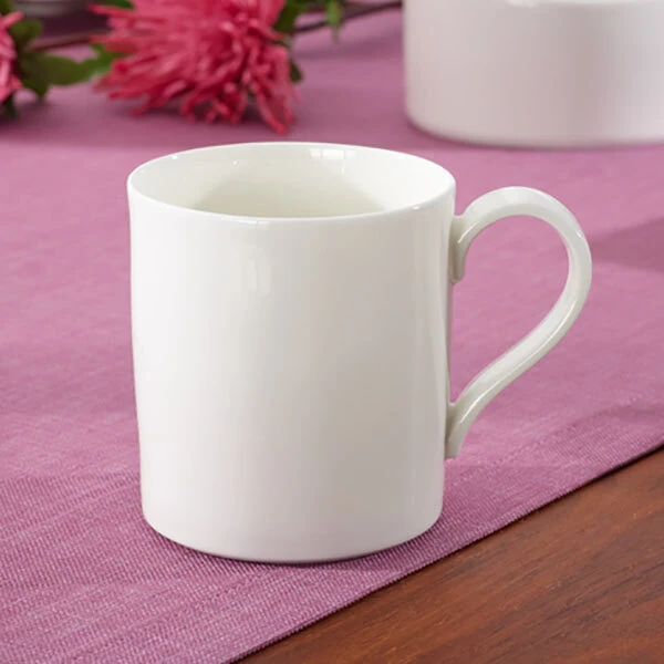 Villeroy & Boch 10-4510-1300 Modern Grace 7 oz. White Bone Porcelain Cup - 6/Case
