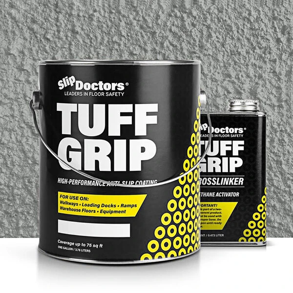 SlipDoctors Tuff Grip Extreme 1 Gallon Light Gray Aggressive Traction Non-Skid Floor Paint S-CT-TUFEXLTGRY1G